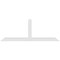 Ekena Millwork Portland Architectural Grade PVC Gable Bracket, 108"W x 40 1/2"H x 4"D x 6"F, 9/12 Pitch GBP108X41X0406POR00 - alternate 3